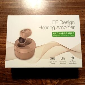 HEARING AMPLIFIER - In-Ear Aid Device ITE Sound Volume Ears Rechargeable